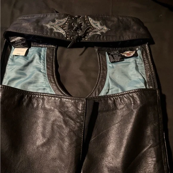 Vintage Harley-Davidson Black Leather Women Chaos Small - Picture 10 of 12